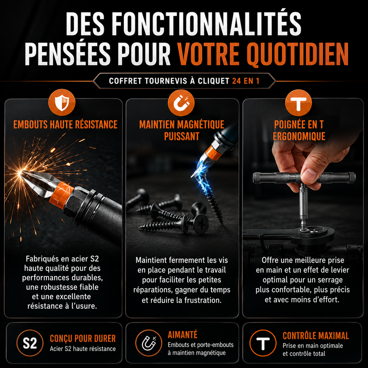 ClickFix™ – Tournevis Multifonction
