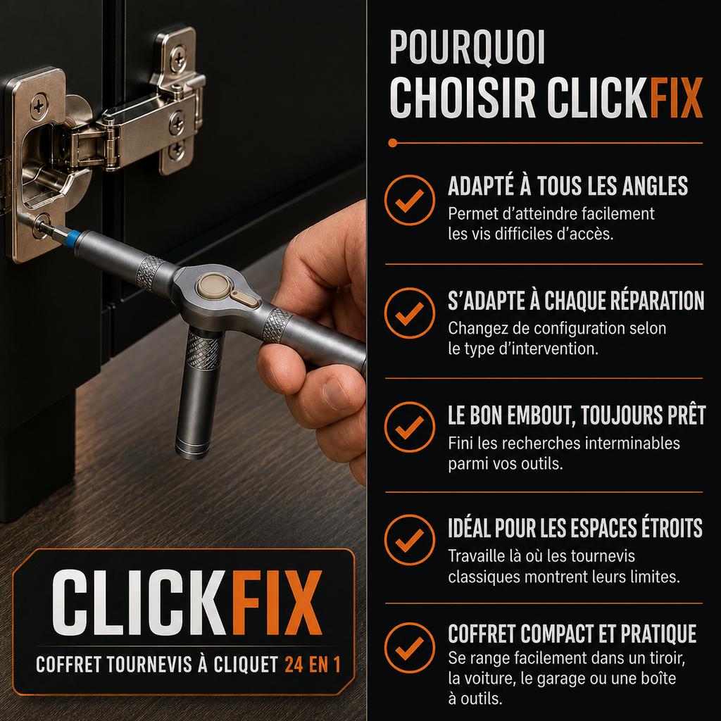 ClickFix™ – Tournevis Multifonction