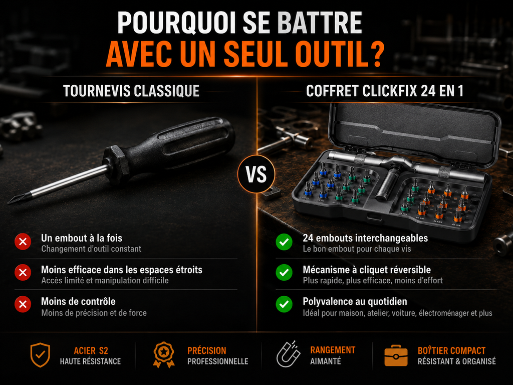 ClickFix™ – Tournevis Multifonction